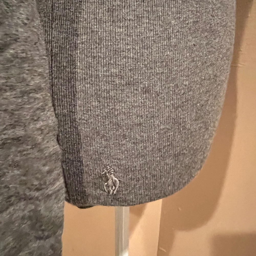 Grey turtle neck polo shirt